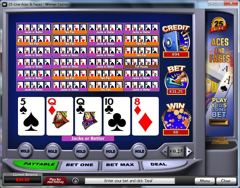 bonus video poker online casino